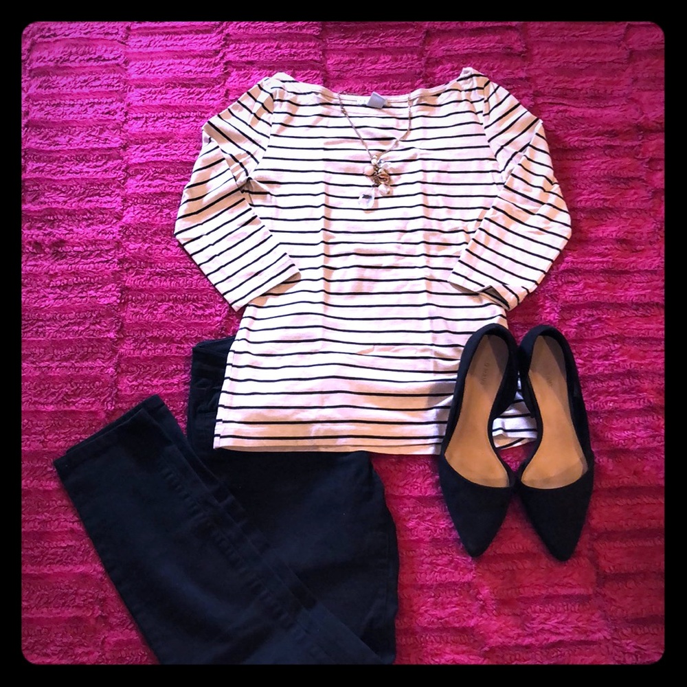 Casual striped top